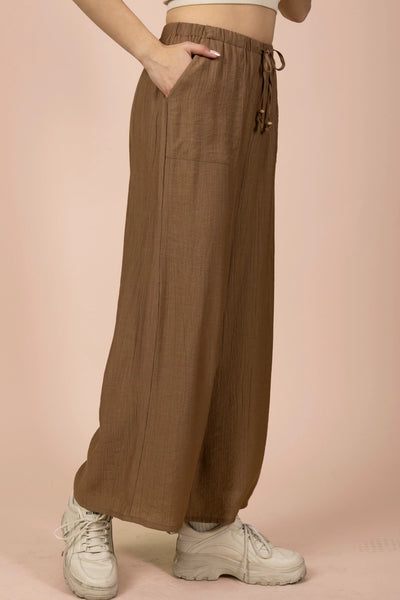 Wide Leg Woven Pants