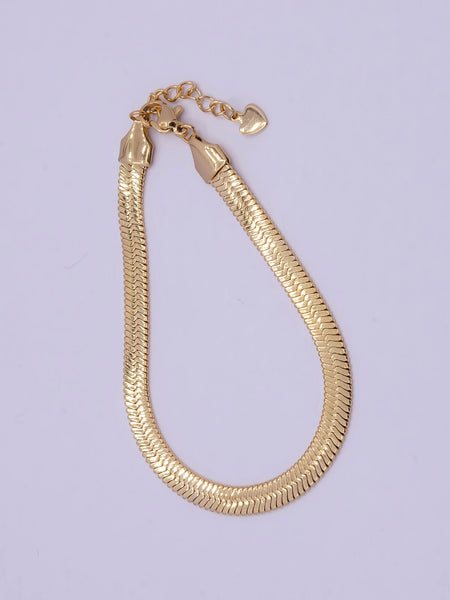 Stainless Steel Herringbone Chain Bracelet