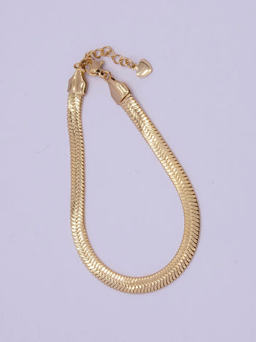 Stainless Steel Herringbone Chain Bracelet