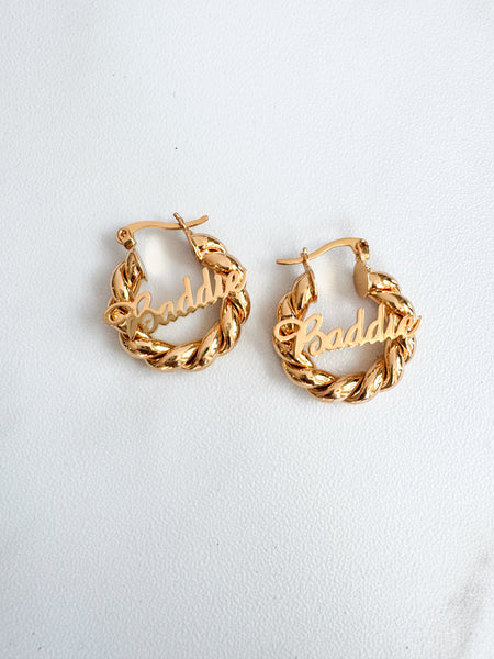 Baddie Rope Hoop Earrings