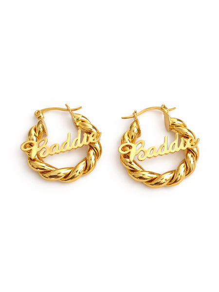 Baddie Rope Hoop Earrings