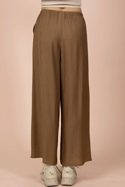 Wide Leg Woven Pants