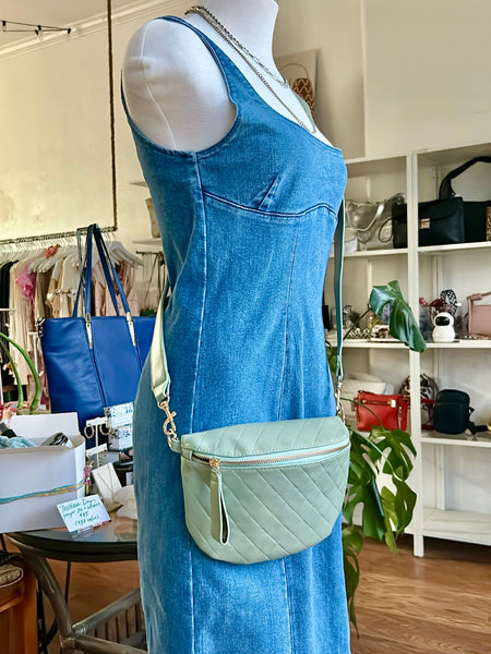 Vegan Leather Crossbody Bag