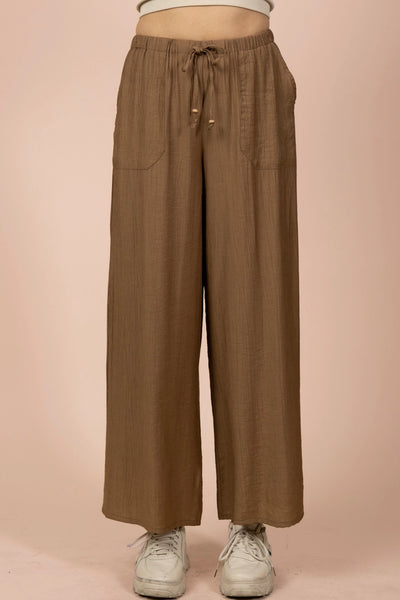 Wide Leg Woven Pants