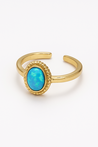 Blue Opal Stone Ring