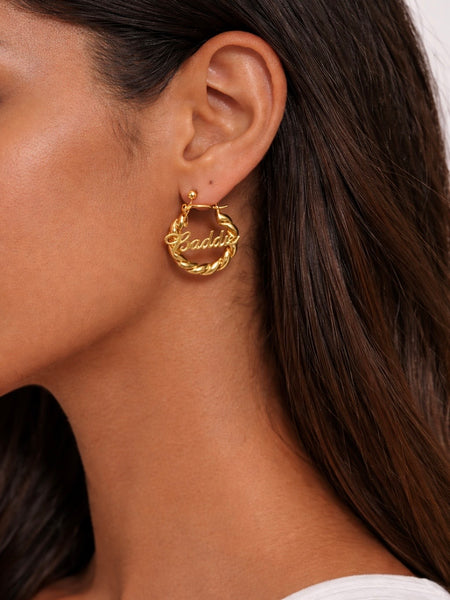 Baddie Rope Hoop Earrings