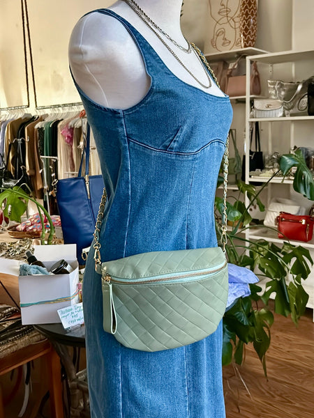 Vegan Leather Crossbody Bag