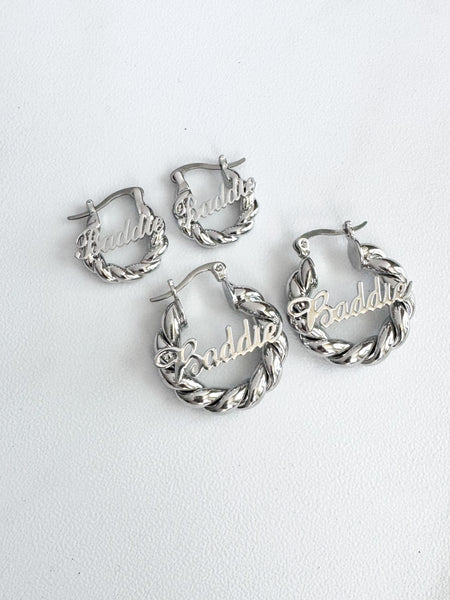 Baddie Rope Hoop Earrings