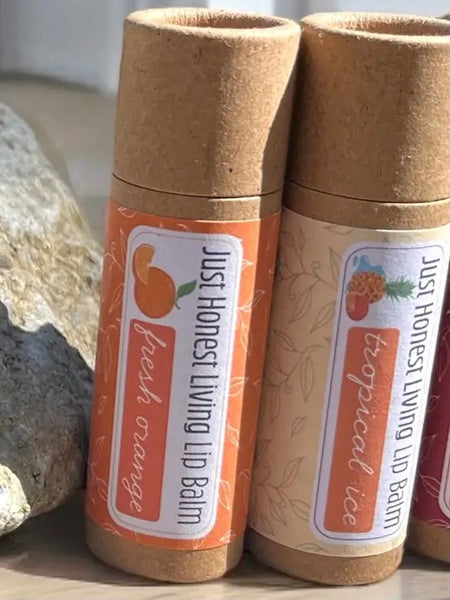 JUST HONEST Living Vegan Lip Balm – Plastic-Free + Compostable