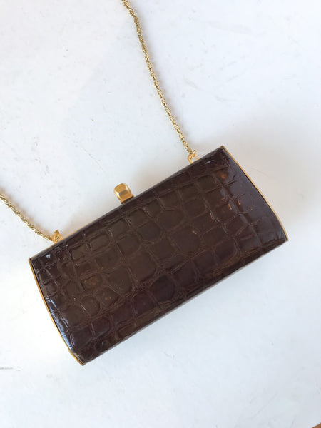 Croc Boxy Clutch Crossbody Bag