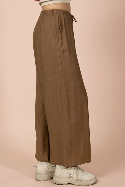 Wide Leg Woven Pants