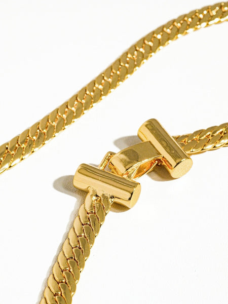 Savannah 18K Gold T Bold Chain Choker
