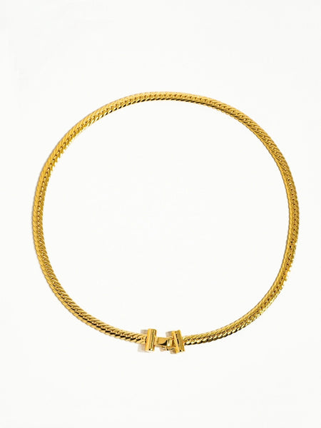 Savannah 18K Gold T Bold Chain Choker