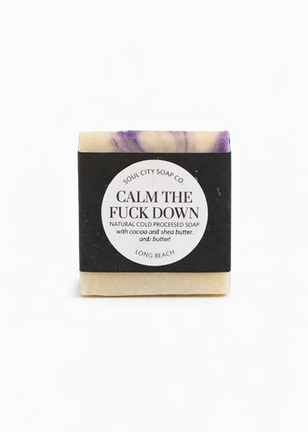 Soul City Soap Co. Calm the F-CK Down Club Soap Bar