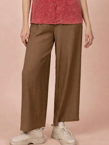 Wide Leg Woven Pants