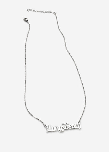 Long Beach Nameplate Necklace