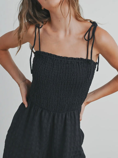 Strapless Smocked Jumpsuit