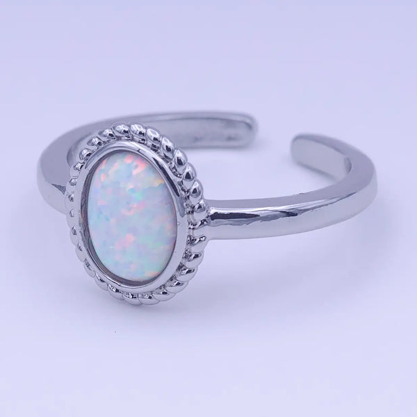 Dainty Opal Stone Ring