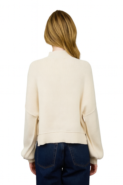 Los Angeles Embroidered Stitched Knit Sweater