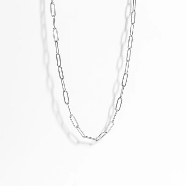 Paperclip Chain Layering Necklace