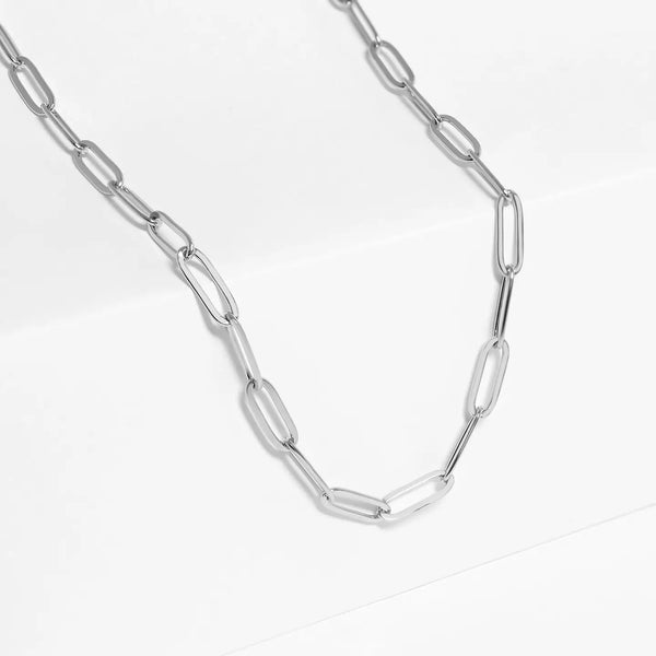 Paperclip Chain Layering Necklace