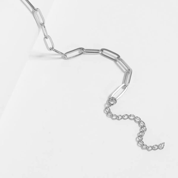 Paperclip Chain Layering Necklace
