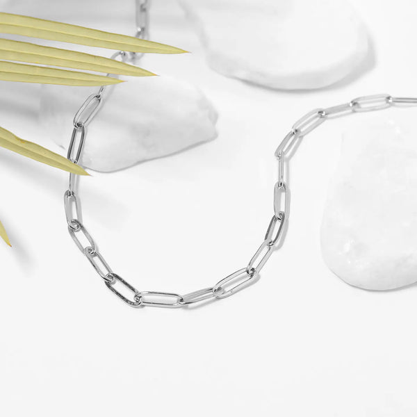Paperclip Chain Layering Necklace