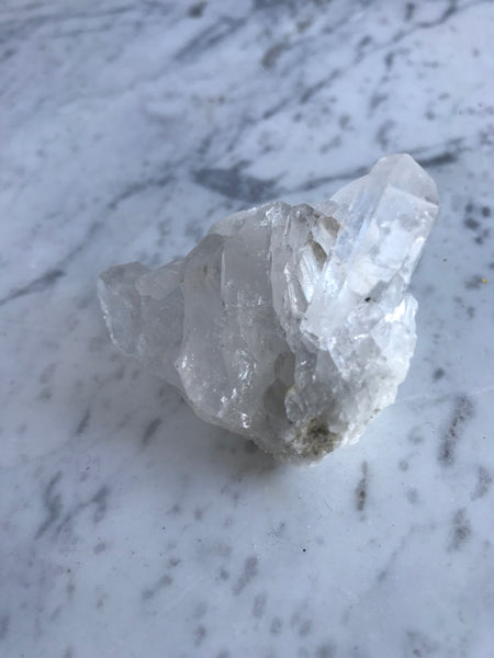 Clear Quartz Point Crystal Stone Cluster