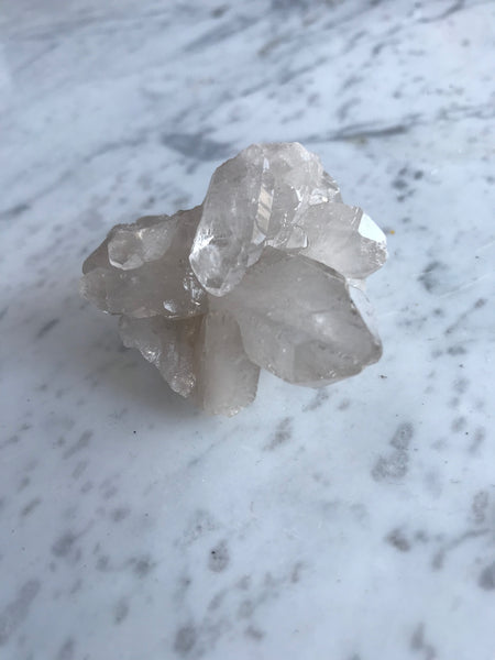 Clear Quartz Point Crystal Stone Cluster