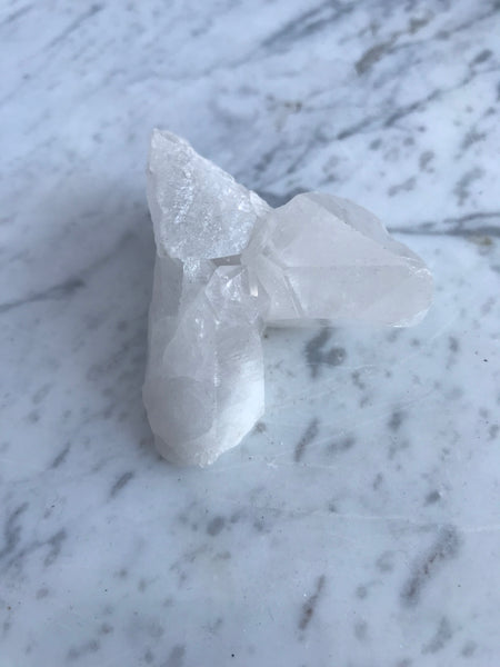 Clear Quartz Point Crystal Stone Cluster