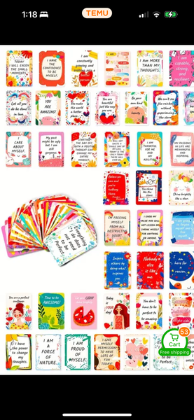 30 Days of Daily Affirmations of Inspiration Card Deck