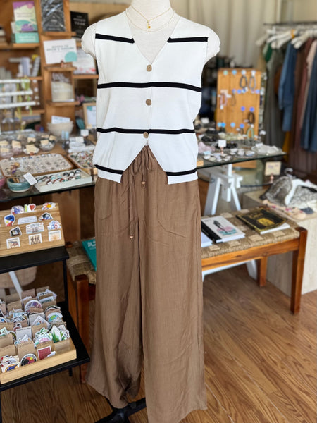 Wide Leg Woven Pants