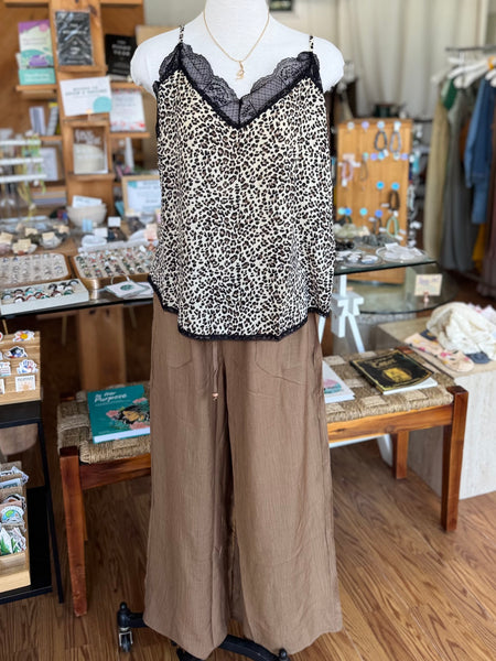 Wide Leg Woven Pants