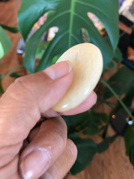 Yellow Calcite Worry Crystal Stone
