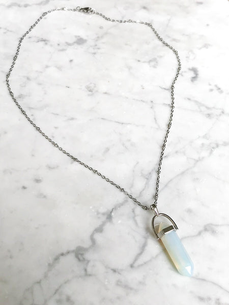 New Beginnings Crystal Stone Pendant Necklacei