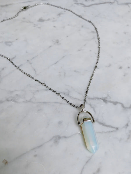 New Beginnings Crystal Stone Pendant Necklacei