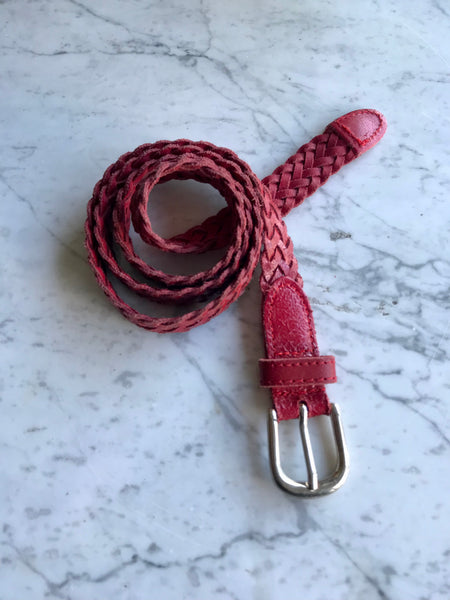 Leather Woven Belt