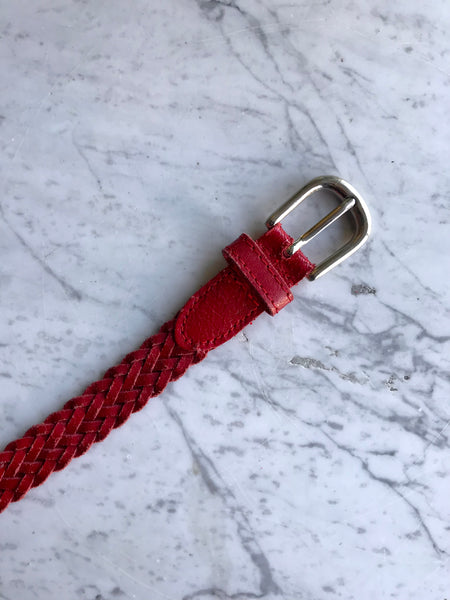 Leather Woven Belt