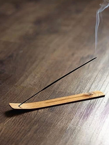 Wood Incense Burner Boat