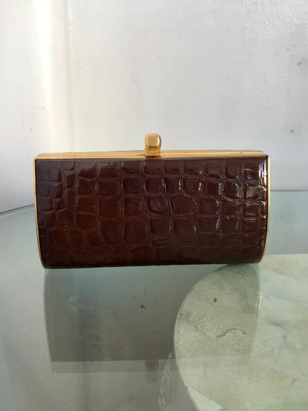 Croc Boxy Clutch Crossbody Bag