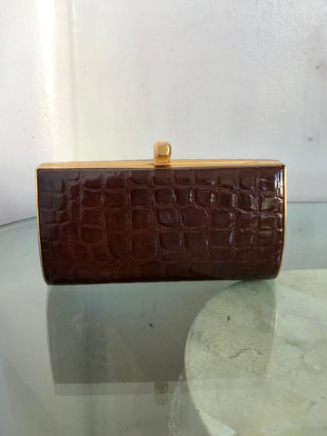 Croc Boxy Clutch Crossbody Bag