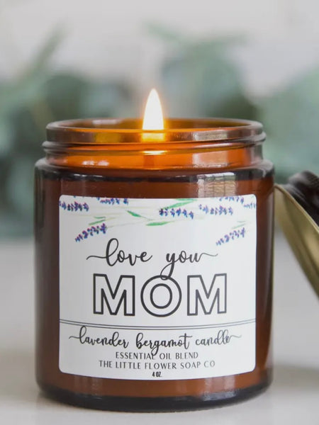 Love You Mom 4oz Lavender Bergamot Candle