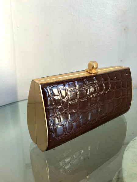 Croc Boxy Clutch Crossbody Bag