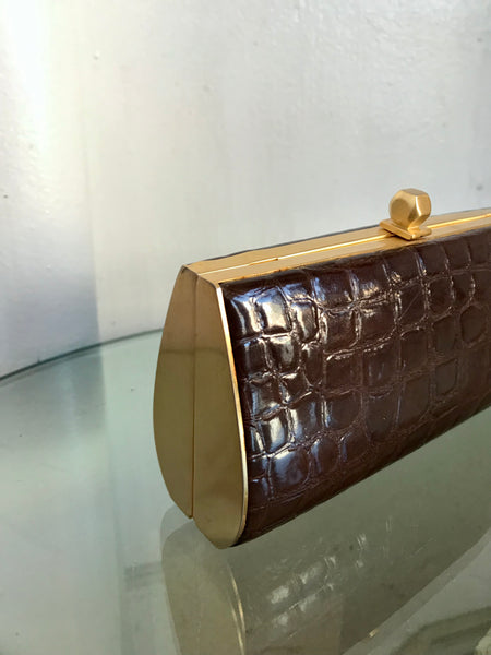 Croc Boxy Clutch Crossbody Bag