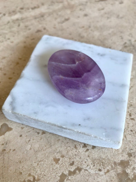Amethyst Worry Stone Crystal Stone