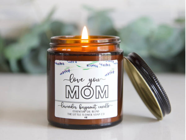 Love You Mom 4oz Lavender Bergamot Candle