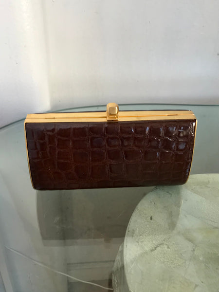 Croc Boxy Clutch Crossbody Bag