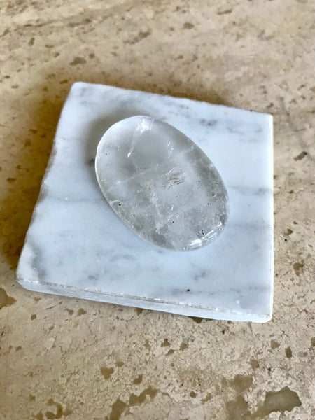 Clear Quartz Worry Crystal Stone