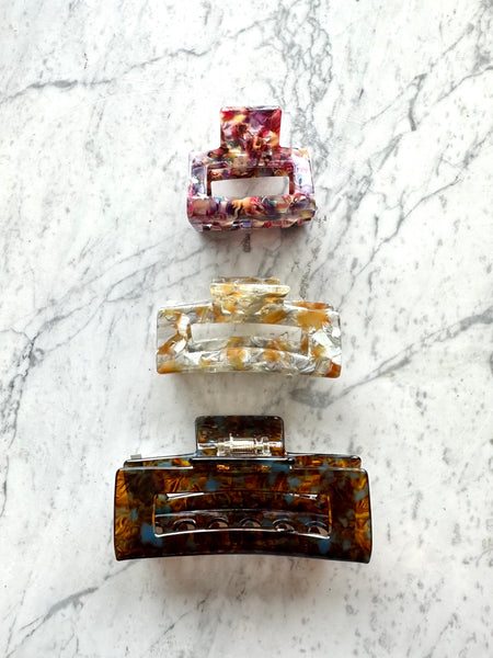 Colorful Hair Claw Clip