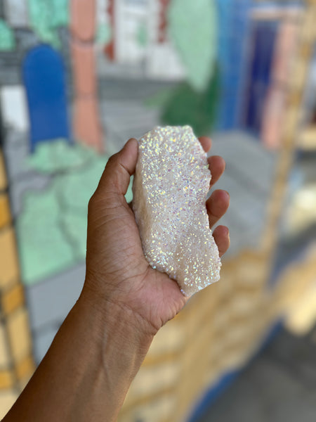 Angel Aura Cluster Crystal Stone Plates